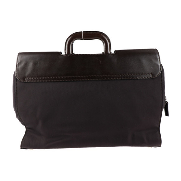 GUCCI Leather Nylon Business Bag Brown - Picture 3 of 9